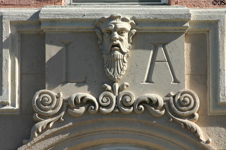 Details over portal of London Arms. Miami Beach, FL.