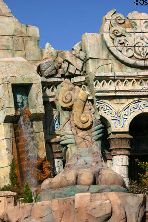Poseidon's Fury© details at Islands of Adventure. Orlando, FL.