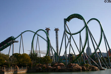 Incredible Hulk Coaster® at Universal's Islands of Adventure. Orlando, FL.