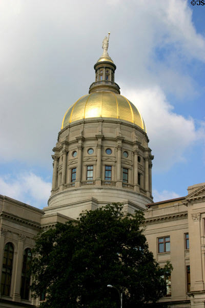 Georgia State House (1883-89) (83m tall) (206 Washington St.). Atlanta, GA. Architect: Willoughby J. Edbrooke & Franklin P. Burnham. On National Register.