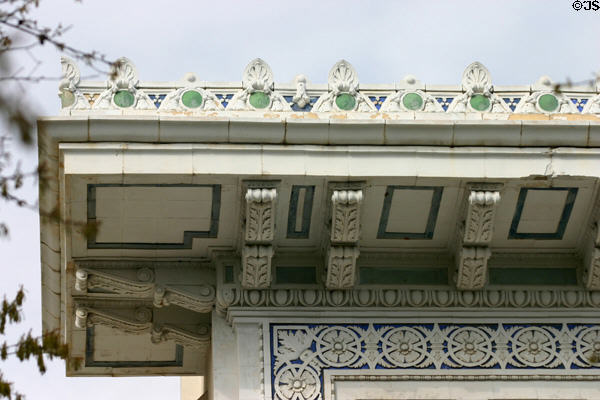 Decorative patterns on News Building. Augusta, GA.