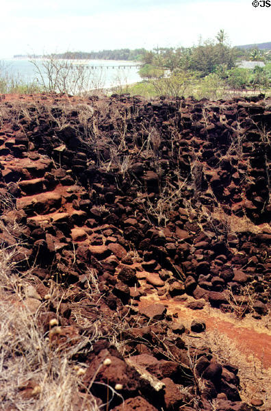 Fort built by early Russian settlers at Town of Waimea. Kauai, HI.