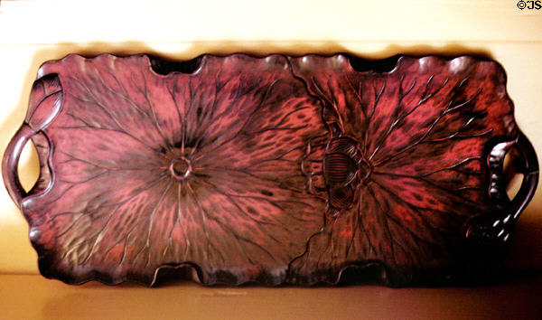 Wooden platter from Grove Farm Homestead. Kauai, HI.