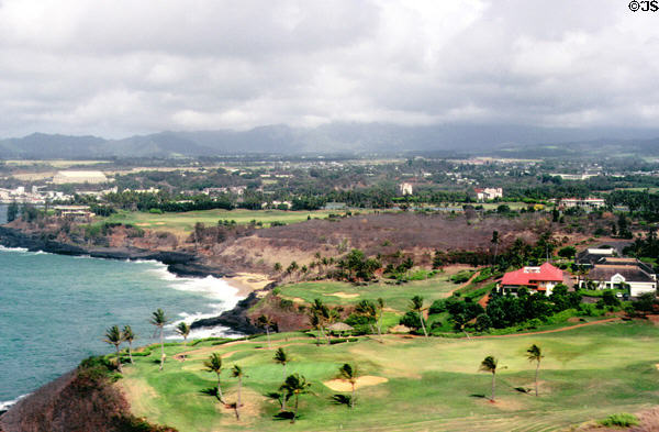 Skyline of Kauai as seen from air. Kauai, HI.