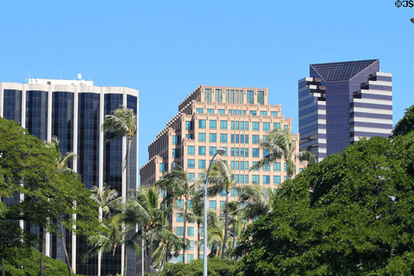 Pauahi Tower, Alii Place & 1100 Alakea Plaza. Honolulu, HI.