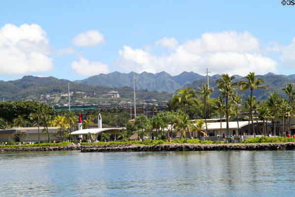 USS Arizona Memorial visitor complex. Honolulu, HI.