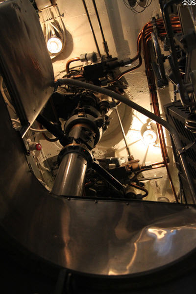 View up into conning tower of USS Bowfin Submarine. Honolulu, HI.