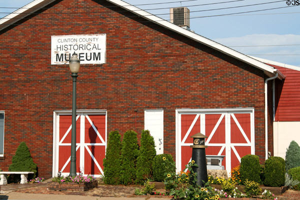 Clinton Historical Museum in heritage warehouse. Clinton, IA.