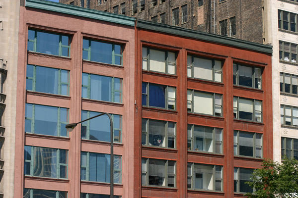 Chicago-style office buildings on South Michigan Av. Chicago, IL.