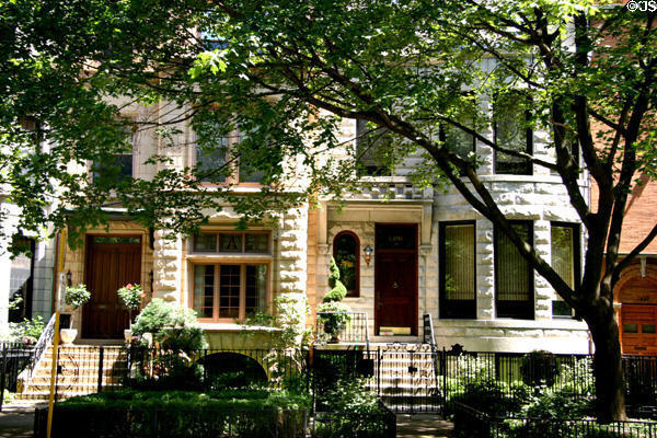 Heritage row house 1431 North State Parkway. Chicago, IL.
