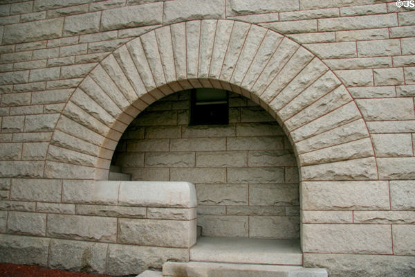 Offset doorway trademark of H.H. Richardson on Glessner House. Chicago, IL.