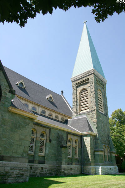 Tower of Greenstone United Methodist. Chicago, IL.