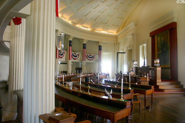 House chamber of Old State Capitol museum. Springfield, IL.