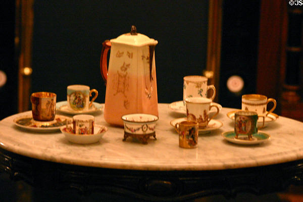 China teacups at Benjamin Harrison Presidential Site. Indianapolis, IN.