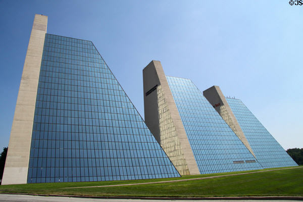 The Pyramids modern style by Kevin Roche John Dinkeloo & Assoc. Indianapolis, IN.