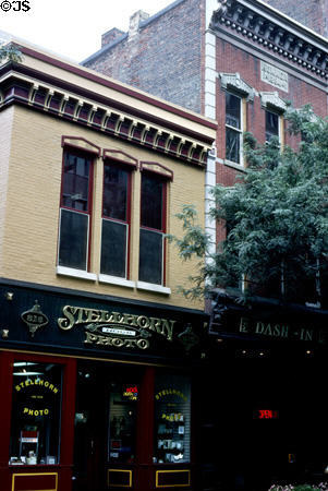 Heritage buildings on Calhoun Street. Fort Wayne, IN. Style: Italianate.