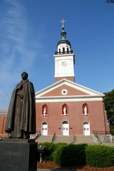 Old Cathedral (1826) served French colonists in Vincennes since 1750. Vincennes, IN.