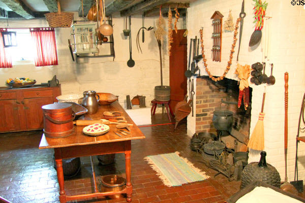 Basement kitchen at Grouseland. Vincennes, IN.