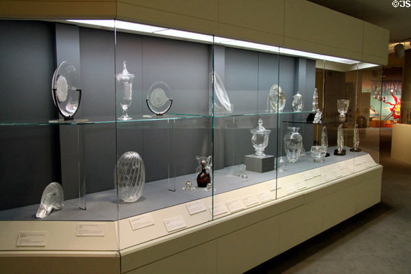 Glass collection at Wichita Art Museum. Wichita, KS.