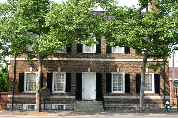 Mary Todd Lincoln House (1832) (574 W. Main St.) where Abraham Lincoln visited & read his father-in-law's law books. Lexington, KY. Style: Georgian. On National Register.