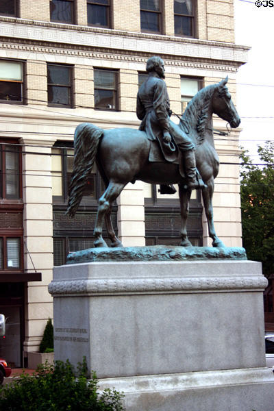 John Hunt Morgan Memorial (1911) (Courthouse Lawn) by Dr. Pompeo Coppini. Lexington, KY. On National Register.