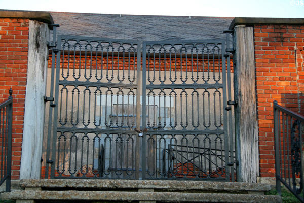 Old Arsenal Powder Magazine gates. Baton Rouge, LA.