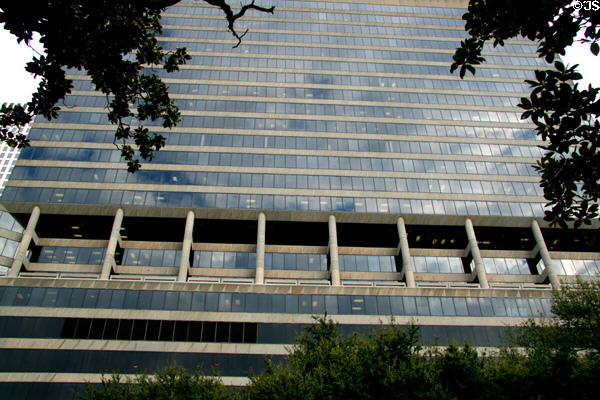 Poydras Center over Lafayette Square. New Orleans, LA.