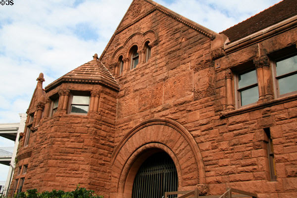 Howard Memorial Library [aka Patrick F. Taylor Library] (1889) (615 Orleans Ave.). New Orleans, LA. Style: Richardsonian Romanesque. Architect: Shepley, Rutan & Coolidge.