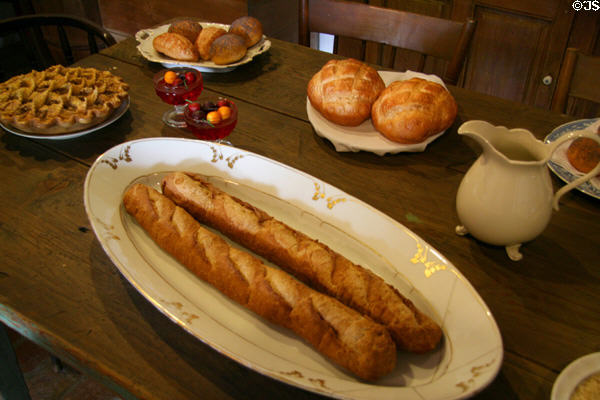 Traditional breads at Destrehan Plantation. Destrehan, LA.