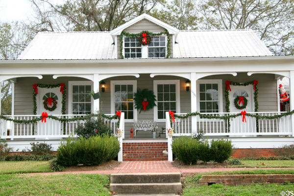 Double Creole-style cottage with dormer (11734 Ferdinand St.). St. Francisville, LA.