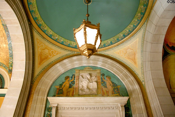 Italian designs inside Boston Public Library. Boston, MA.