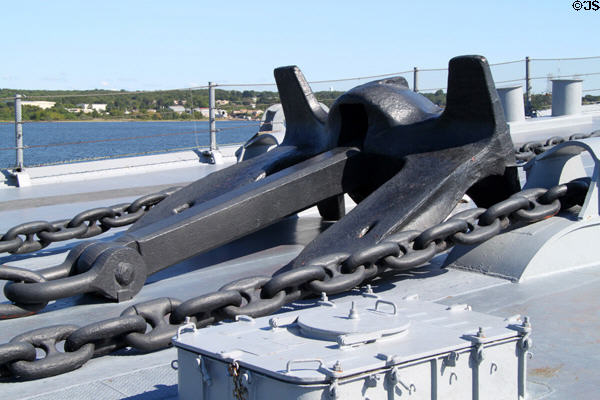 Anchor of Battleship Massachusetts. Fall River, MA.
