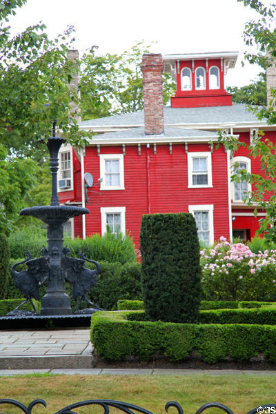 Widow's walk of Abraham Newell House (1860). Fall River, MA.