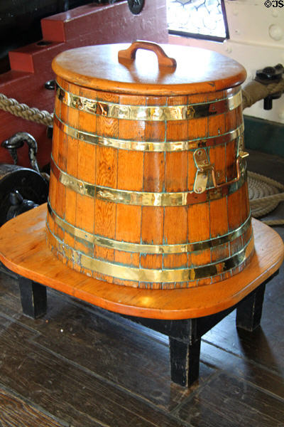 Water barrel of USS Constitution. Boston, MA.