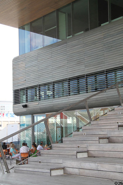 Performance space & cafe at Institute of Contemporary Art. Boston, MA.