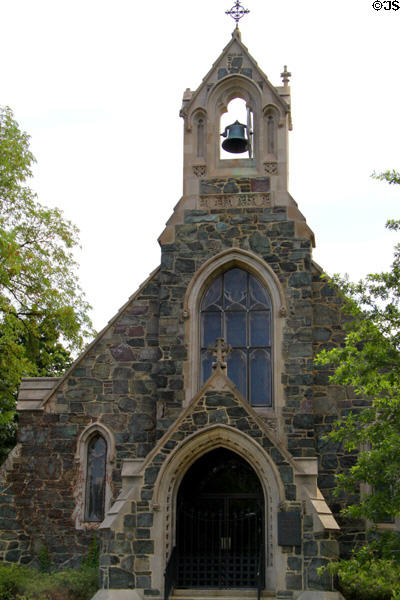 Church of the New Jerusalem (aka Swedenborg Chapel) (1901) at Harvard (50 Quincy St.). Cambridge, MA. Architect: Herbert Langford Warren. On National Register.