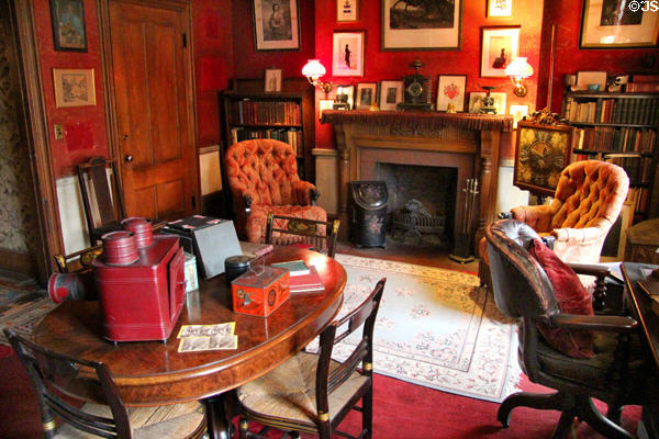 Third-floor office at Gibson House Museum. Boston, MA.