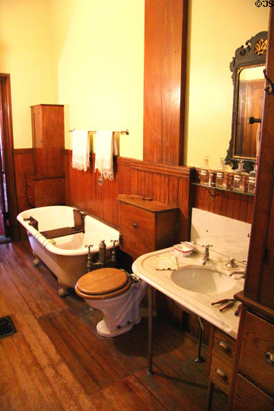 Bathroom at Gibson House Museum. Boston, MA.