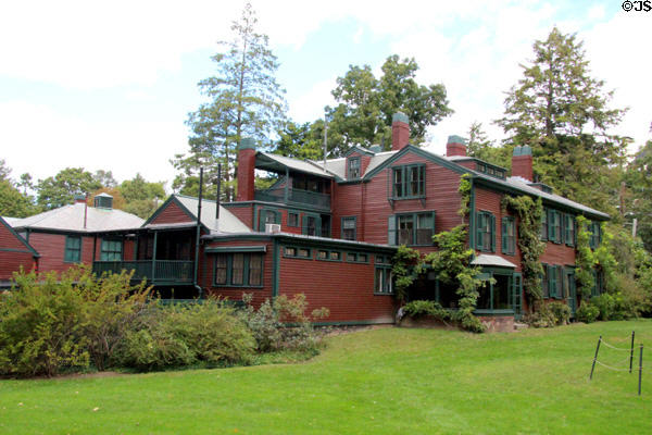 Frederick Law Olmsted National Historic Site where Frederick Law Olmsted (1822-1903) founder of American landscape architecture designed parks. Brookline, MA.