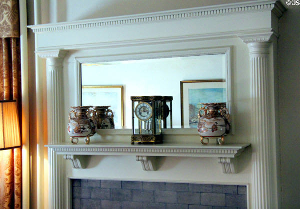 Parlor fireplace at John F. Kennedy NHS. Boston, MA.