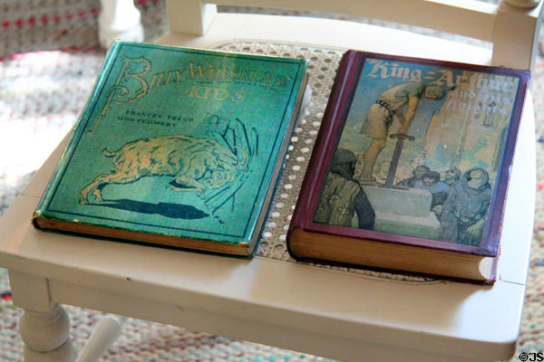 Books read by JFK in nursery at John F. Kennedy NHS. Boston, MA.