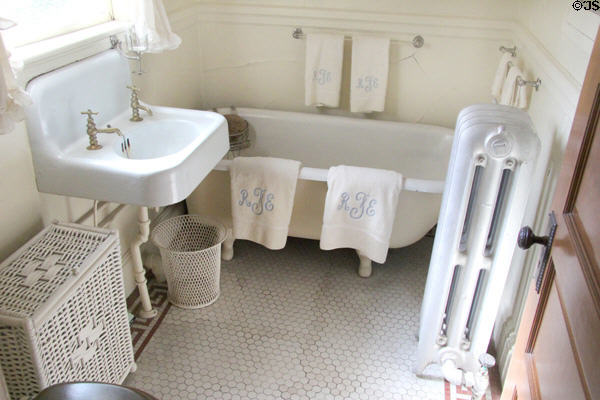 Bathroom at John F. Kennedy NHS. Boston, MA.