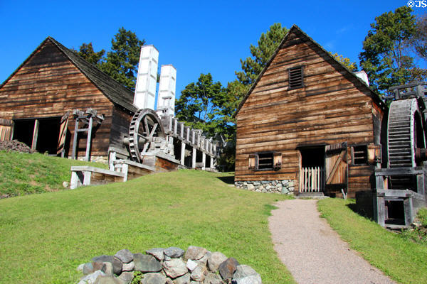 Forge & slitting mill buildings reconstructed at Saugus Iron Works. Boston, MA.