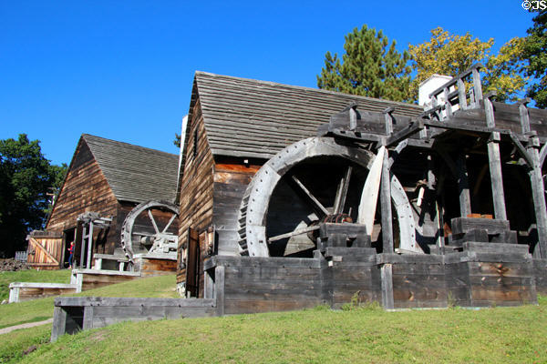 Forge & slitting mill buildings reconstructed at Saugus Iron Works. Boston, MA.