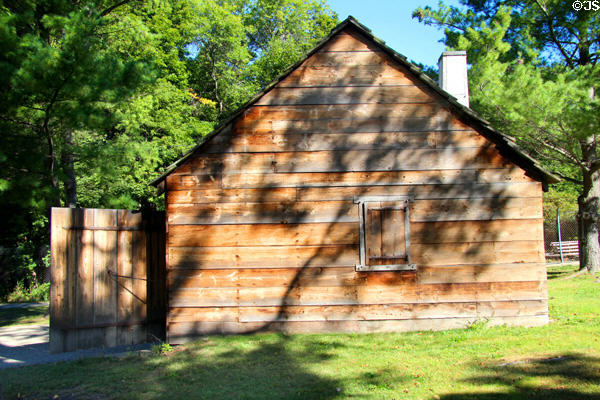 Blacksmith shop building at Saugus Iron Works. Boston, MA.