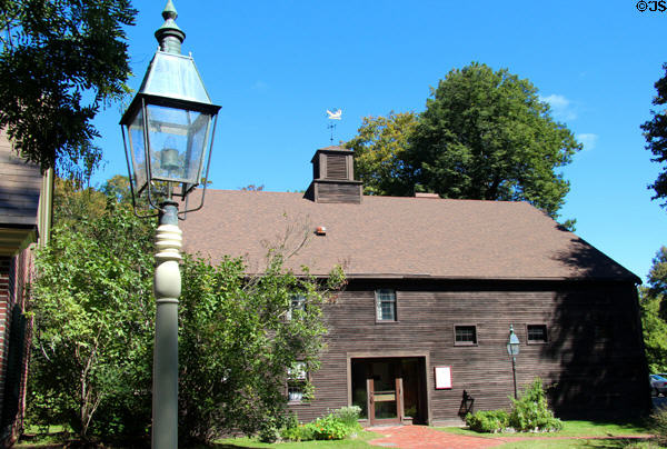 New England style building at Concord Museum. Concord, MA.