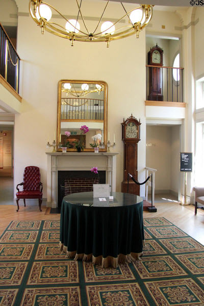 Lobby of Concord Museum. Concord, MA.