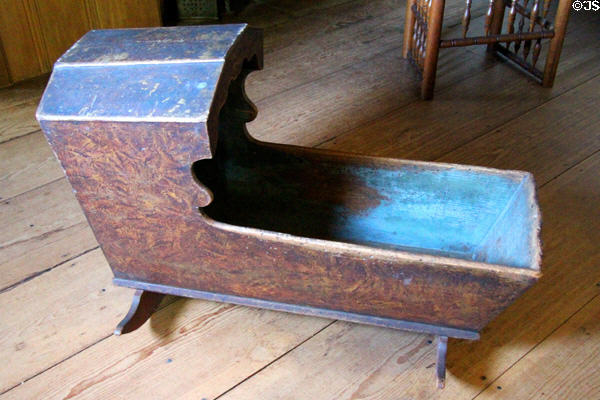 Child's cradle at John Balch Museum House. Beverly, MA.