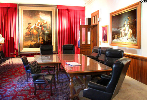 Council chamber at Abbot Hall. Marblehead, MA.