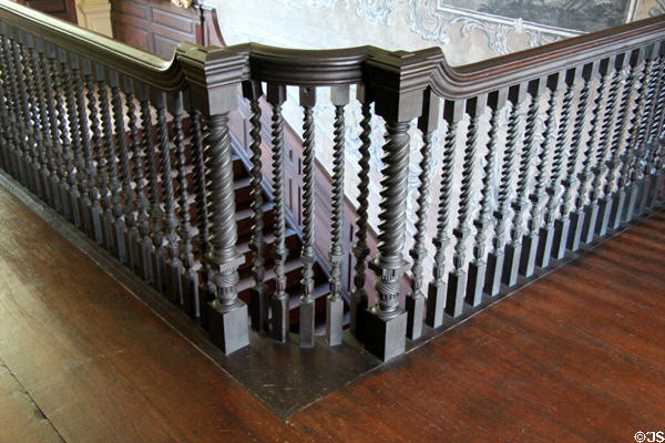 Banister at Jeremiah Lee Mansion. Marblehead, MA.